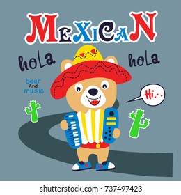 mexican bear cartoon