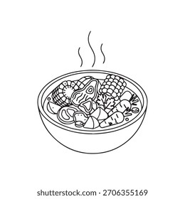 "Sopa de carne mexicana Caldo de Res"