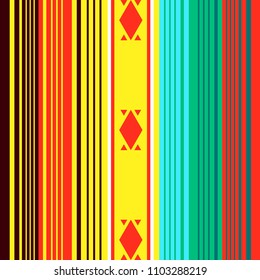 Mexican Blanket Pattern, Background for "Cinco de Mayo" Party