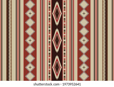 Mexican Blanket Seamless Pattern. Native Indian Ornament. Navajo Tribal Seamless Pattern. Serape Design Blanket. Ethnic South Western Decor Style.