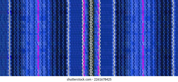 Mexican blanket stripes seamless pattern. Colorful ethnic mexican poncho