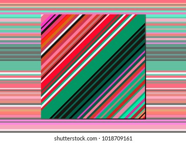 Mexican Blanket Stripes Seamless Vector Pattern. Typical colorful woven fabric from central america