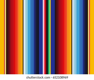 Mexican Blanket Stripes Seamless Vector Pattern  Background for Cinco de Mayo Party Decor Mexican Food Restaurant Menu 
