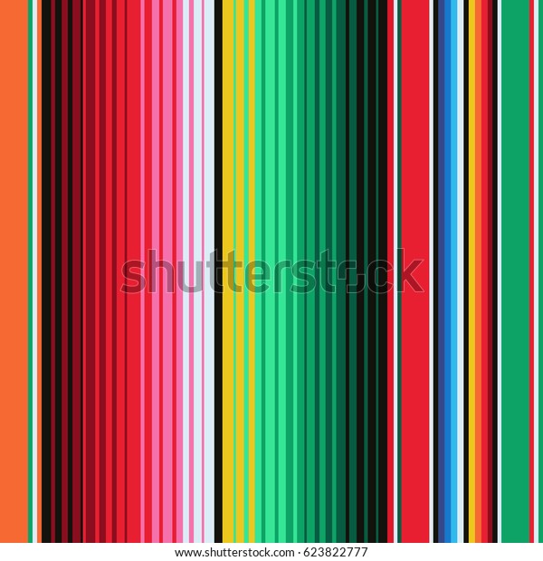 メキシコの毛布の縞模様のシームレスなベクター画像パターン シンコ デ マヨ パーティー デコール メキシコ料理店メニューの背景 のベクター画像素材 ロイヤリティフリー