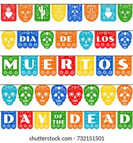 Mexican bunting for Day of the Dead (Dia de los Muertos)