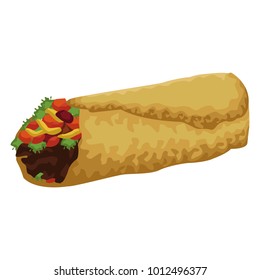 Mexican burrito food