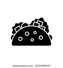 Mexican burrito icon design. Street fast food, Traditional food, kebab, sandwich, isolated on white background. vector illustration