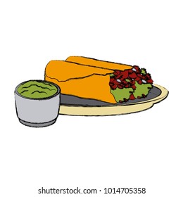 Mexican burritos food