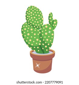 A Mexican Cactus Plant, Saguaro Cactus Flat Icon