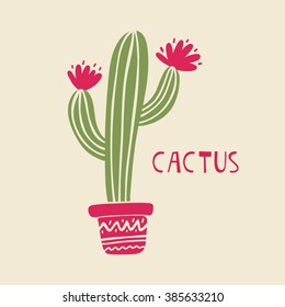 Mexican cactus print