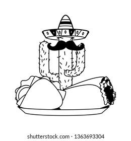 mexican cactus taco burrito