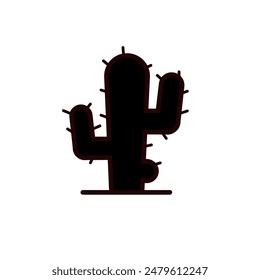 mexican cactus -  vector icon	