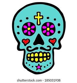 Mexican Calavera (Sugar Skull)