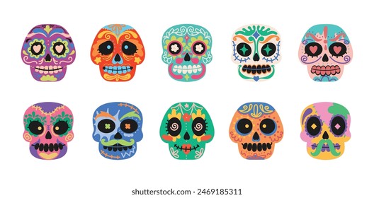 Mexican Calavera Sugar Skull Set