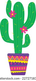 Mexican cantus hand drawn element