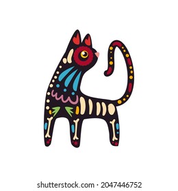 Mexican cat on white background