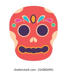 mexican catrina decoration icon isolated