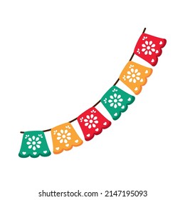 mexican celebration garlands hanging icon