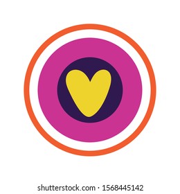 mexican celebration heart decoration icon vector illustration design