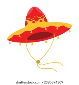 mexican charro sombrero costume illustration