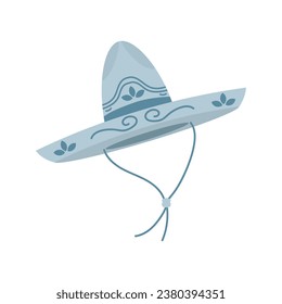 mexican charro sombrero illustration vector