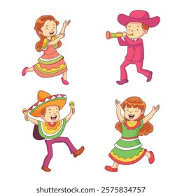 
Mexican children dance to celebrate Cinco de Mayo