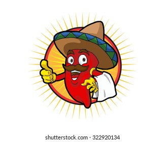 mexican chili cartoon character