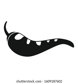 Mexican chili pepper icon. Simple illustration of mexican chili pepper vector icon for web design isolated on white background