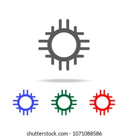 mexican circle icon. Elements of culture of Mexico multi colored icons. Premium quality graphic design icon. Simple icon for websites, web design, mobile app, info graphics on white background