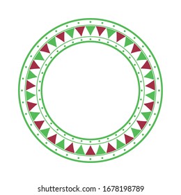 diseño de ilustración vectorial de icono circular mexicano