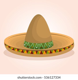 mexican classic sombrero icon