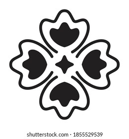 mexican clover icon on white background vector illustration design