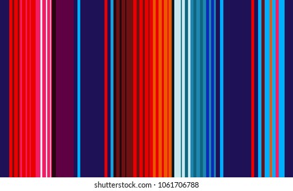 Mexican Colorful Sarape, Pattern