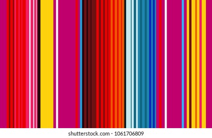 Mexican Colorful Sarape, Pattern