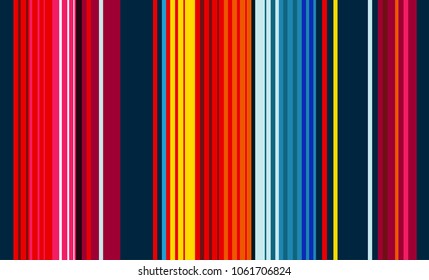 Mexican Colorful Sarape, Pattern