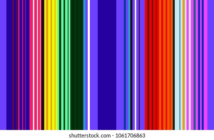 Mexican Colorful Sarape, Pattern