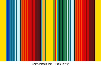 Mexican Colorful Sarape, Pattern