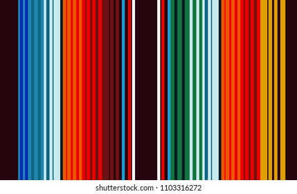 Mexican Colorful Sarape, Pattern