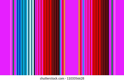 Mexican Colorful Sarape, Pattern