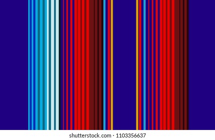Mexican Colorful Sarape, Pattern