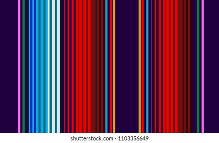 Mexican Colorful Sarape, Pattern