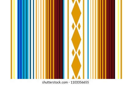 Mexican Colorful Sarape, Pattern