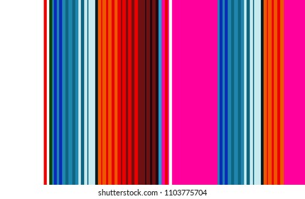 Mexican Colorful Sarape, Pattern
