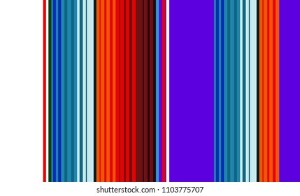Mexican Colorful Sarape, Pattern