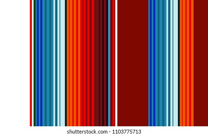 Mexican Colorful Sarape, Pattern