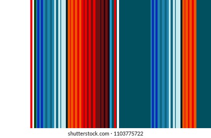 Mexican Colorful Sarape, Pattern