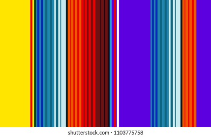 Mexican Colorful Sarape, Pattern