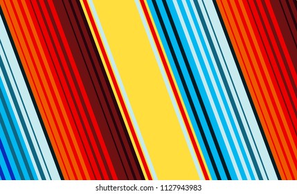 Mexican Colorful Sarape, Pattern