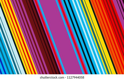 Mexican Colorful Sarape, Pattern