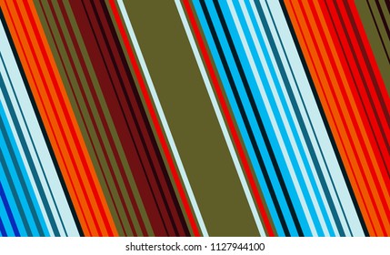Mexican Colorful Sarape, Pattern